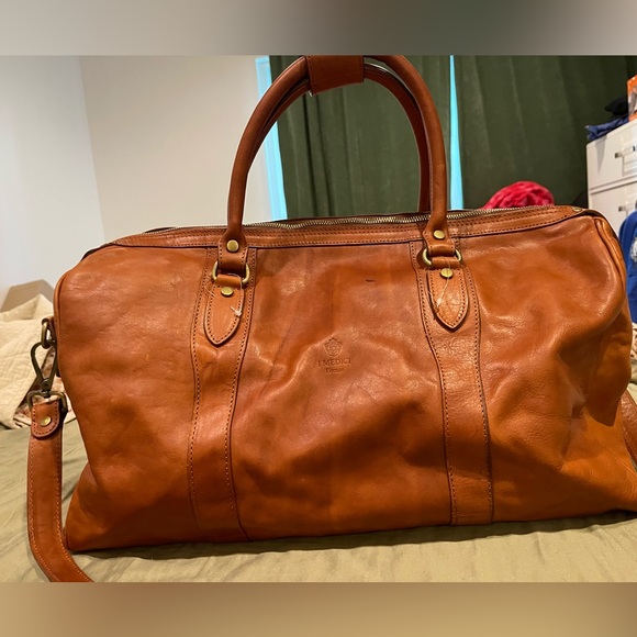 I medici Rustic Genuine Leather Duffle Bag - Picture 2 of 10